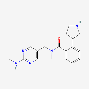 N-methyl-N-{[2-(methylamino)-5-pyrimidinyl]methyl}-2-(3-pyrrolidinyl)benzamide hydrochloride