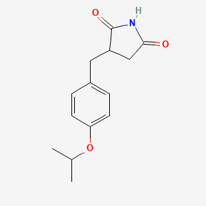 molecular formula C14H17NO3 B5270688 3-(4-isopropoxybenzyl)-2,5-pyrrolidinedione 