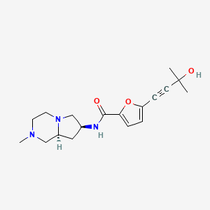 5-(3-hydroxy-3-methylbut-1-yn-1-yl)-N-[(7S,8aS)-2-methyloctahydropyrrolo[1,2-a]pyrazin-7-yl]-2-furamide