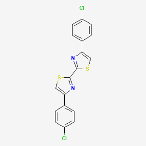 4,4'-bis(4-chlorophenyl)-2,2'-bi-1,3-thiazole