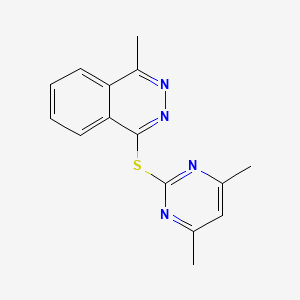 1-[(4,6-Dimethyl-2-pyrimidinyl)sulfanyl]-4-methylphthalazine