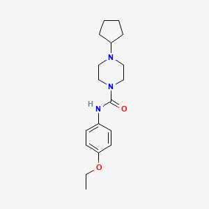 4-cyclopentyl-N-(4-ethoxyphenyl)piperazine-1-carboxamide