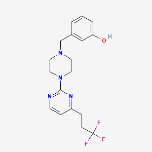 3-[[4-[4-(3,3,3-Trifluoropropyl)pyrimidin-2-yl]piperazin-1-yl]methyl]phenol