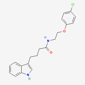 molecular formula C20H21ClN2O2 B5270776 N-[2-(4-chlorophenoxy)ethyl]-4-(1H-indol-3-yl)butanamide 