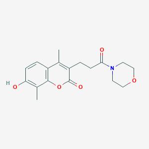 7-hydroxy-4,8-dimethyl-3-[3-(morpholin-4-yl)-3-oxopropyl]-2H-chromen-2-one