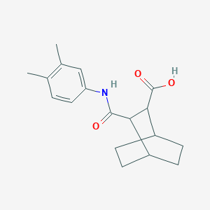 3-[(3,4-DIMETHYLANILINO)CARBONYL]BICYCLO[2.2.2]OCTANE-2-CARBOXYLIC ACID