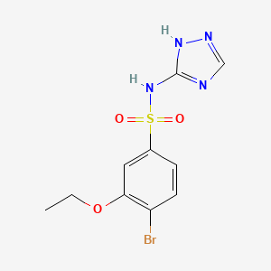 4-bromo-3-ethoxy-N-(1H-1,2,4-triazol-5-yl)benzenesulfonamide