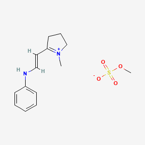 5-(2-anilinovinyl)-1-methyl-3,4-dihydro-2H-pyrrolium methyl sulfate