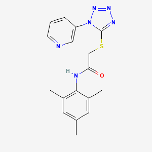 N-mesityl-2-{[1-(3-pyridinyl)-1H-tetrazol-5-yl]thio}acetamide