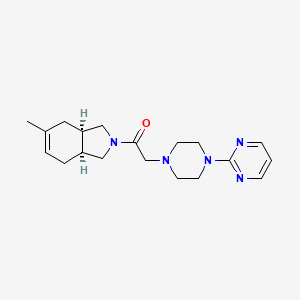 1-[(3aR,7aS)-5-methyl-1,3,3a,4,7,7a-hexahydroisoindol-2-yl]-2-(4-pyrimidin-2-ylpiperazin-1-yl)ethanone