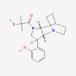 (2R*,3S*,6R*)-5-(2-methoxy-2-methylpropanoyl)-3-(2-methoxyphenyl)-1,5-diazatricyclo[5.2.2.0~2,6~]undecane