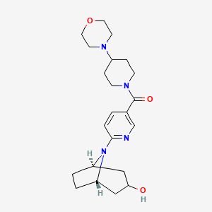 (3-endo)-8-{5-[(4-morpholin-4-ylpiperidin-1-yl)carbonyl]pyridin-2-yl}-8-azabicyclo[3.2.1]octan-3-ol