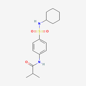 N-[4-(cyclohexylsulfamoyl)phenyl]-2-methylpropanamide