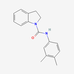 molecular formula C17H18N2O B5271010 N-(3,4-dimethylphenyl)-1-indolinecarboxamide 