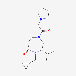 4-(cyclopropylmethyl)-3-isopropyl-1-(pyrrolidin-1-ylacetyl)-1,4-diazepan-5-one