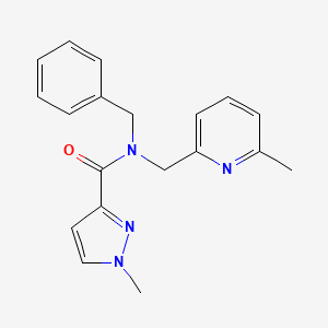 molecular formula C19H20N4O B5271048 N-benzyl-1-methyl-N-[(6-methylpyridin-2-yl)methyl]-1H-pyrazole-3-carboxamide 