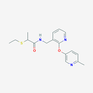 2-(ethylthio)-N-({2-[(6-methylpyridin-3-yl)oxy]pyridin-3-yl}methyl)propanamide