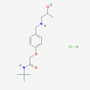 N-tert-butyl-2-[4-[(2-hydroxypropylamino)methyl]phenoxy]acetamide;hydrochloride