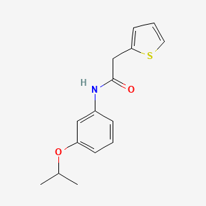 molecular formula C15H17NO2S B5271119 N-(3-isopropoxyphenyl)-2-(2-thienyl)acetamide 