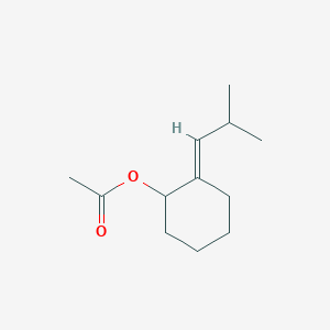 molecular formula C12H20O2 B5271150 [(2E)-2-(2-methylpropylidene)cyclohexyl] acetate 