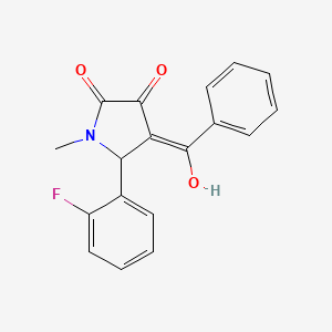 4-benzoyl-5-(2-fluorophenyl)-3-hydroxy-1-methyl-1,5-dihydro-2H-pyrrol-2-one