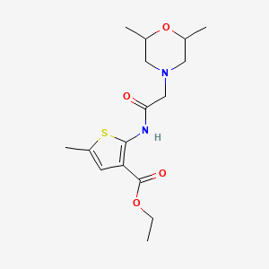 Ethyl 2-{[(2,6-dimethylmorpholin-4-yl)acetyl]amino}-5-methylthiophene-3-carboxylate