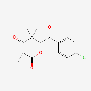 6-(4-chlorobenzoyl)-3,3,5,5-tetramethyldihydro-2H-pyran-2,4(3H)-dione