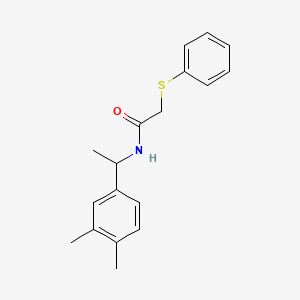 N-[1-(3,4-dimethylphenyl)ethyl]-2-(phenylsulfanyl)acetamide