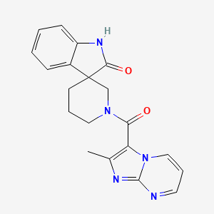 1'-[(2-methylimidazo[1,2-a]pyrimidin-3-yl)carbonyl]spiro[indole-3,3'-piperidin]-2(1H)-one