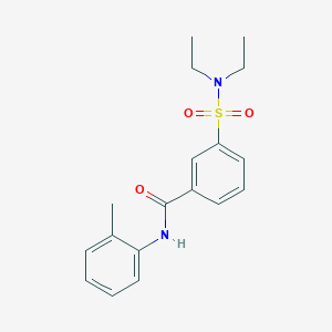 3-[(diethylamino)sulfonyl]-N-(2-methylphenyl)benzamide