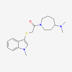 N,N-dimethyl-1-{[(1-methyl-1H-indol-3-yl)thio]acetyl}-4-azepanamine