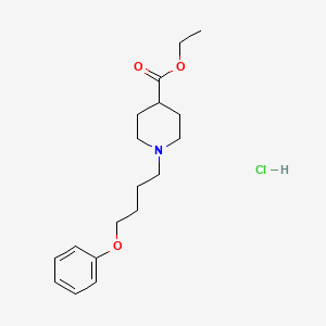 Ethyl 1-(4-phenoxybutyl)piperidine-4-carboxylate;hydrochloride