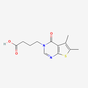 4-(5,6-dimethyl-4-oxothieno[2,3-d]pyrimidin-3(4H)-yl)butanoic acid