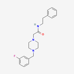 2-{4-[(3-FLUOROPHENYL)METHYL]PIPERAZIN-1-YL}-N-(2-PHENYLETHYL)ACETAMIDE