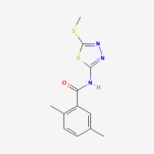 2,5-dimethyl-N-[5-(methylthio)-1,3,4-thiadiazol-2-yl]benzamide