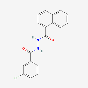 N'-(3-chlorobenzoyl)naphthalene-1-carbohydrazide