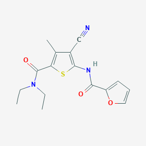 N-[3-cyano-5-(diethylcarbamoyl)-4-methylthiophen-2-yl]furan-2-carboxamide