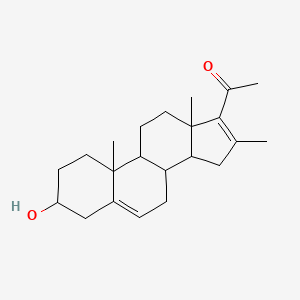 molecular formula C22H32O2 B5271506 3-hydroxy-16-methylpregna-5,16-dien-20-one 