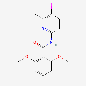 molecular formula C15H15IN2O3 B5271512 N-(5-iodo-6-methylpyridin-2-yl)-2,6-dimethoxybenzamide 