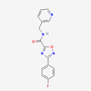 3-(4-fluorophenyl)-N-(pyridin-3-ylmethyl)-1,2,4-oxadiazole-5-carboxamide