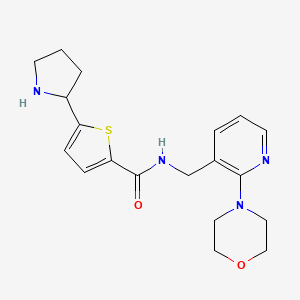 N-[(2-morpholin-4-ylpyridin-3-yl)methyl]-5-pyrrolidin-2-ylthiophene-2-carboxamide