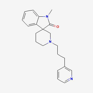 molecular formula C21H25N3O B5271591 1-methyl-1'-(3-pyridin-3-ylpropyl)spiro[indole-3,3'-piperidin]-2(1H)-one 