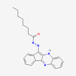 N'-[(11E)-11H-indeno[1,2-b]quinoxalin-11-ylidene]octanehydrazide