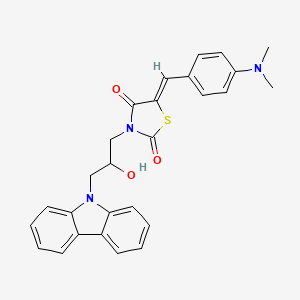 3-[3-(9H-carbazol-9-yl)-2-hydroxypropyl]-5-[4-(dimethylamino)benzylidene]-1,3-thiazolidine-2,4-dione