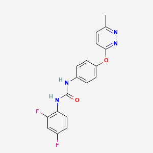 N-(2,4-difluorophenyl)-N'-{4-[(6-methyl-3-pyridazinyl)oxy]phenyl}urea