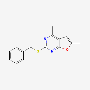 2-Benzylsulfanyl-4,6-dimethylfuro[2,3-d]pyrimidine