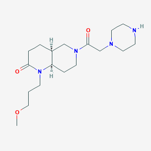 rel-(4aS,8aR)-1-(3-methoxypropyl)-6-(1-piperazinylacetyl)octahydro-1,6-naphthyridin-2(1H)-one hydrochloride