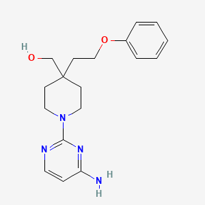 [1-(4-aminopyrimidin-2-yl)-4-(2-phenoxyethyl)piperidin-4-yl]methanol