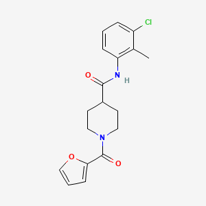 N-(3-chloro-2-methylphenyl)-1-(furan-2-carbonyl)piperidine-4-carboxamide