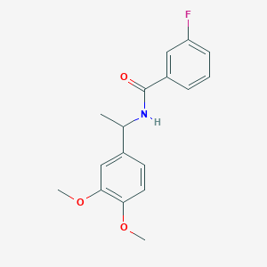 molecular formula C17H18FNO3 B5271787 N-[1-(3,4-dimethoxyphenyl)ethyl]-3-fluorobenzamide 